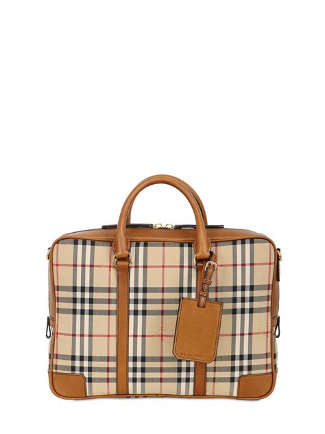 burberry check briefcase|burberry men's bags outlet.